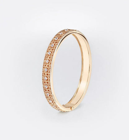 [LUXE]2026 WOVEN-PATTERN BRACELET SET WITH FULL DIAMOND INLAY THREE-COLORS