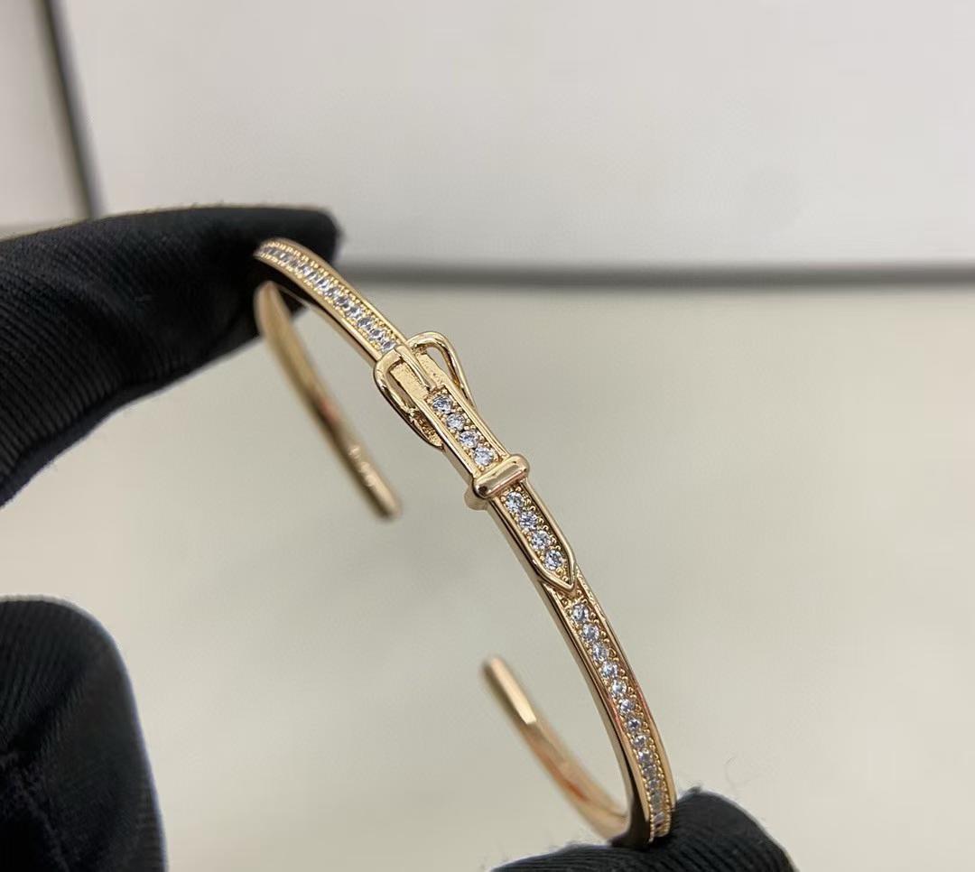 [LUXE]DIAMOND-ENCRUSTED BRACELET THREE COLORS