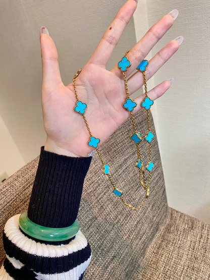 [LUXE]CLOVER 20 MOTIFS TURQUOISE GOLD