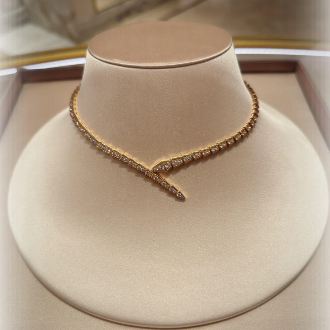 [LUXE]NEW！SERPENT DIAMOND NECKLACE