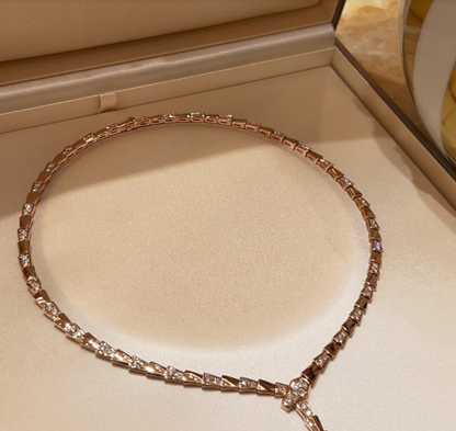 [LUXE]NEW！SERPENT DIAMOND NECKLACE