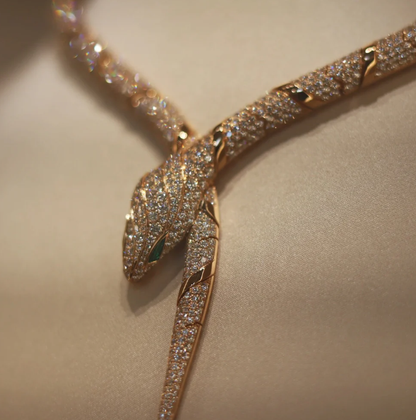 [LUXE]HAUTE COUTURE GOLD SERPENTI NECKLACE