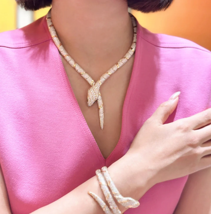 [LUXE]HAUTE COUTURE GOLD SERPENTI NECKLACE