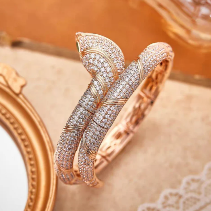 [LUXE]HAUTE COUTURE GOLD SERPENTI BRACELET