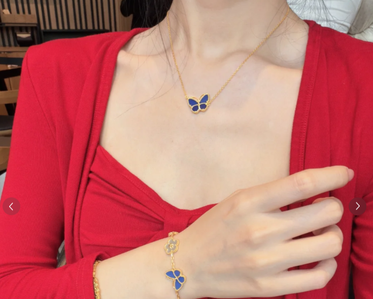 [LUXE]2026 NEW BUTTERFLY BLUE   NECKLACE