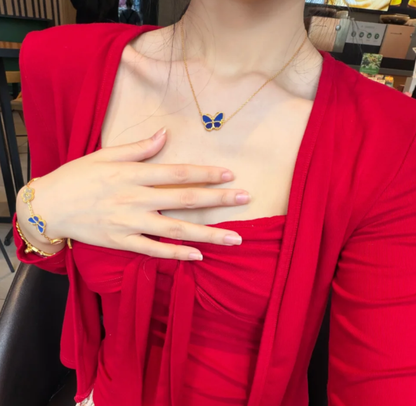 [LUXE]2026 NEW BUTTERFLY BLUE   NECKLACE