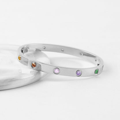 [LUXE] 2026 NEW 6.1MM COLORED GEMSTONE BRACELET