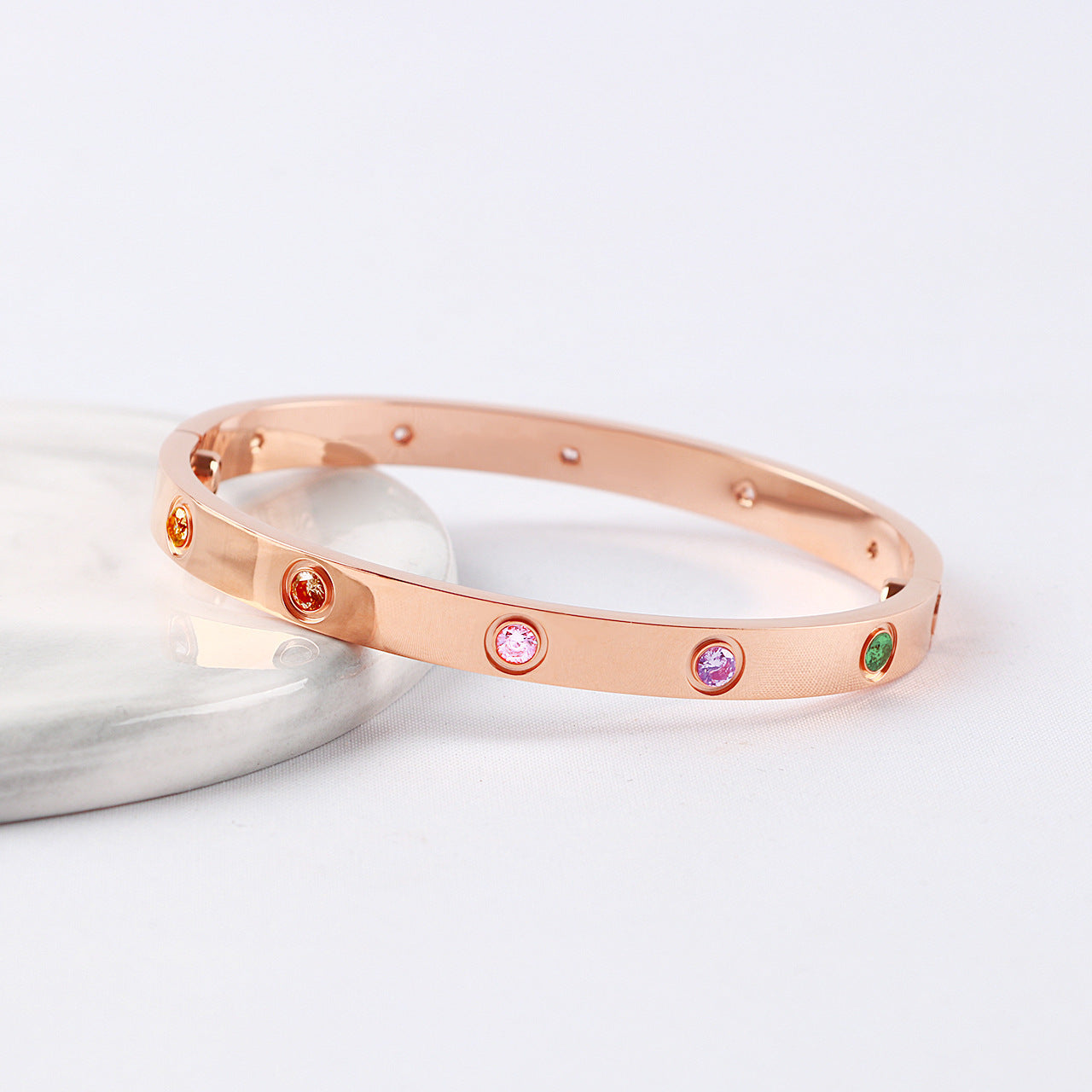 [LUXE] 2026 NEW 6.1MM COLORED GEMSTONE BRACELET