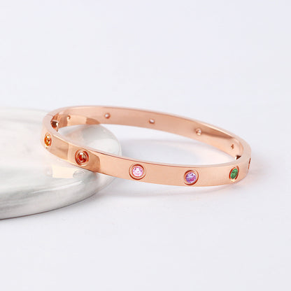 [LUXE] 2026 NEW 6.1MM COLORED GEMSTONE BRACELET
