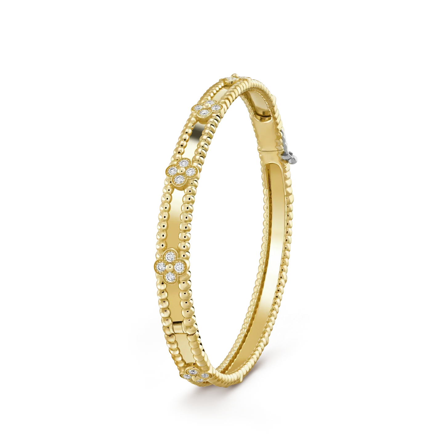 [LUXE]CLOVER BRACELET 4MM DIAMONDS