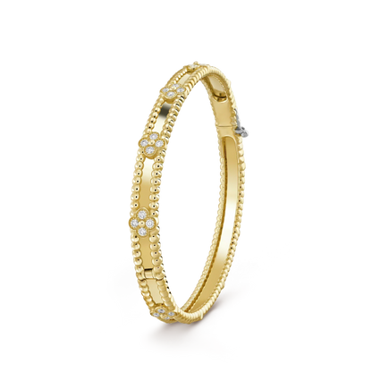 [LUXE]CLOVER BRACELET 4MM DIAMONDS