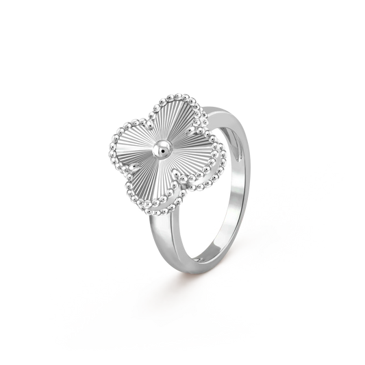 [LUXE]CLOVER SILVER RING
