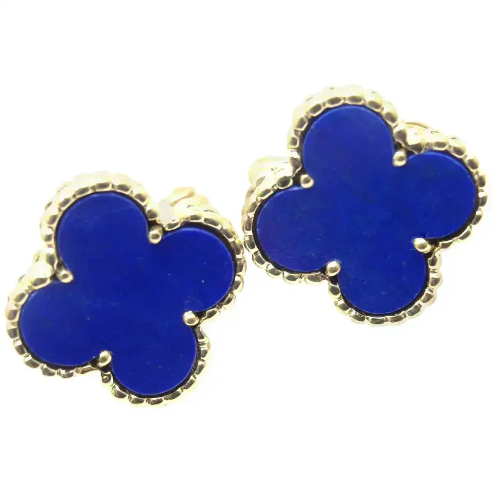 [LUXE]CLOVER MINI 9.5MM TURQUOISE EARRINGS