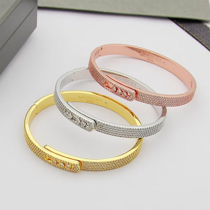 [LUXE]Move Noa Full Pavé Diamond Bangle Bracelet
