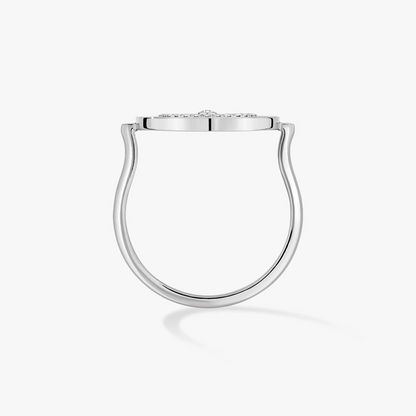 [LUXE]LUCKY MOVE PAVED SILVER DIAMOND RING