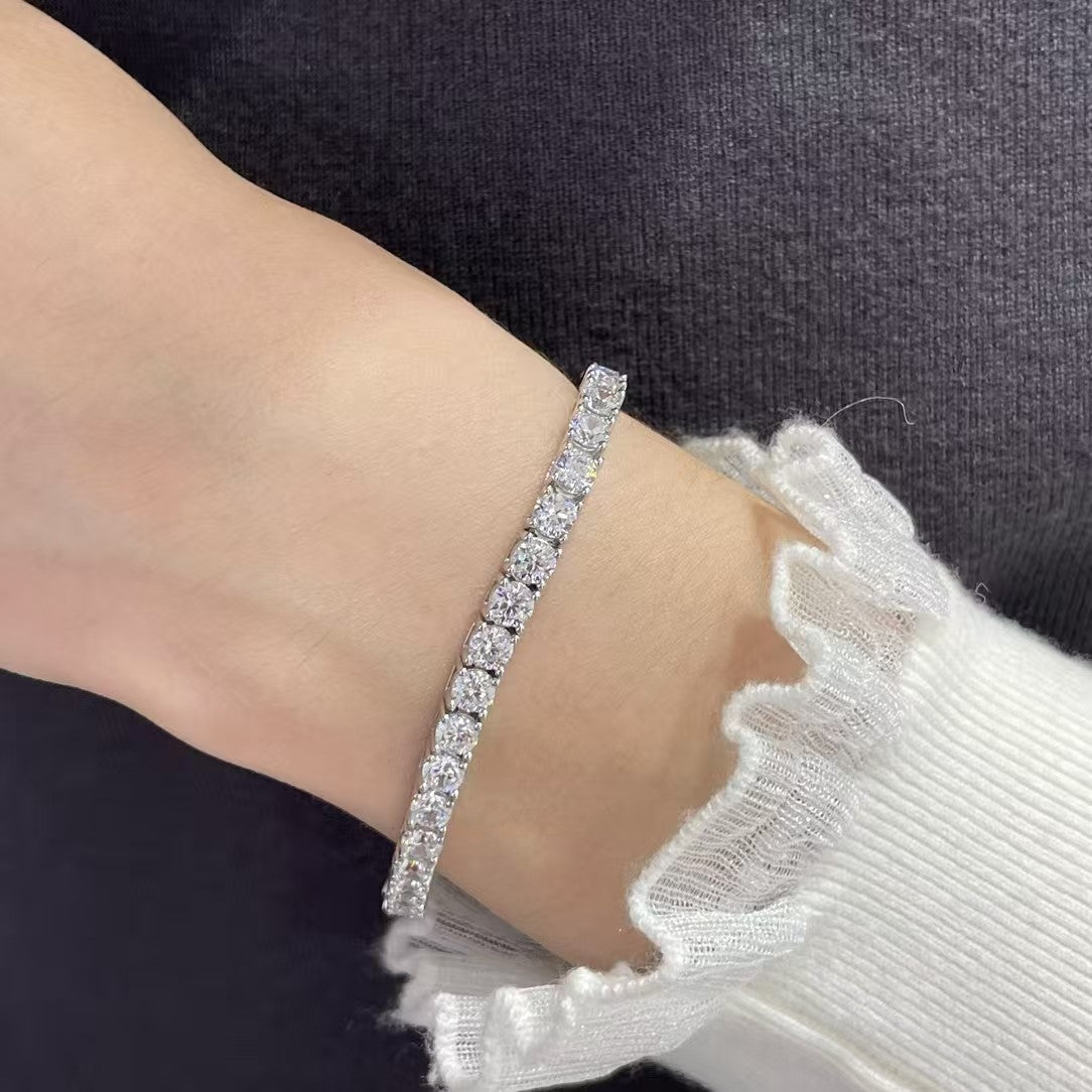 [LUXE jewelrys]TENNIS BRACELET WITH FULL DIAMOND SETTING
