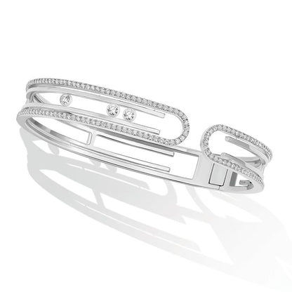 [LUXE]MOVE 10TH PAVED DIAMOND BRACELET