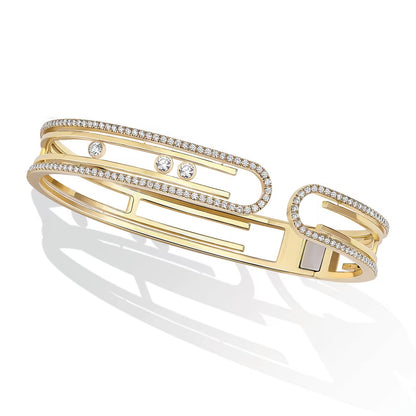 [LUXE]MOVE 10TH PAVED DIAMOND BRACELET