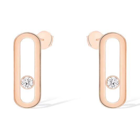[LUXE]MOVE UNO SMALL 1 DIAMOND EARRINGS