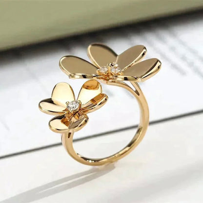 [LUXE]CLOVER COMOS GOLD DIAMOND RING