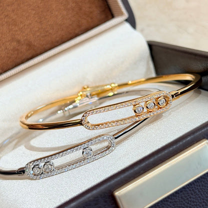 [LUXE]Move Pavé Diamond Bangle Bracelet M