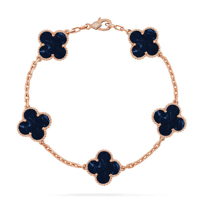 [LUXE]CLOVER 5 MOTIF PIETERSITE BRACELET COLLECTION