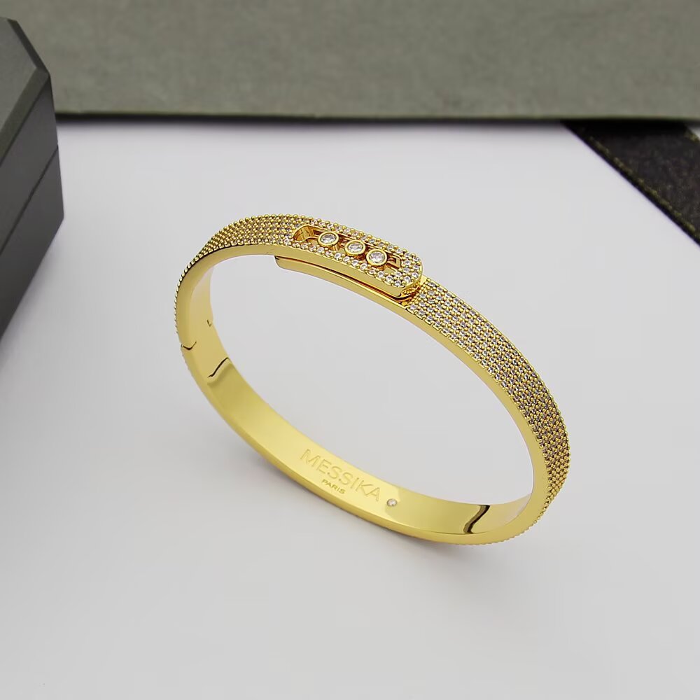 [LUXE]Move Noa Full Pavé Diamond Bangle Bracelet