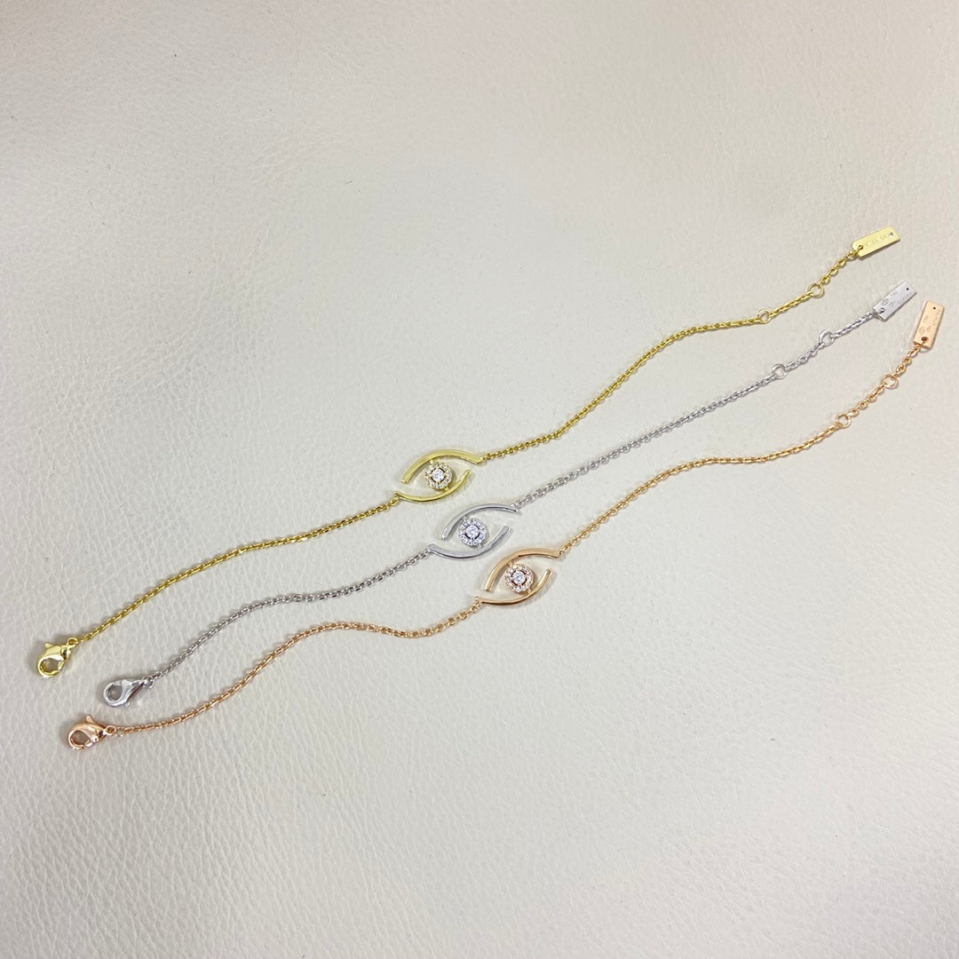 [LUXE]Lucky Eye Pave-Set Diamond Bracelet