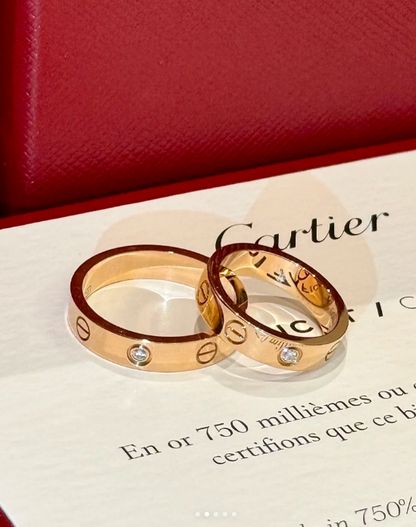 [LUXE]LOVE RING 4MM 1 DIAMOND