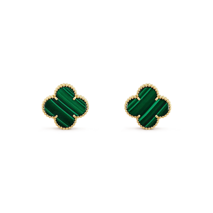 [LUXE]CLOVER MINI 9.5MM MALACHITE  EARRINGS