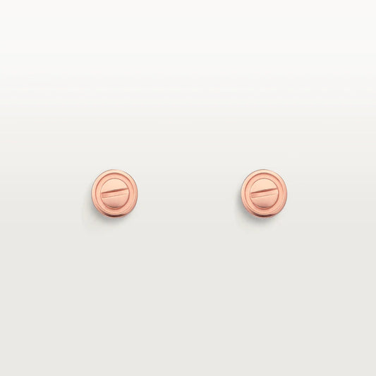 [LUXE]LOVE EARRINGS PINK GOLD 10MM