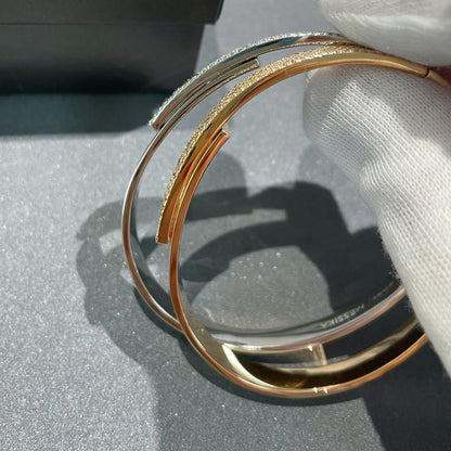 [LUXE]Move Noa Rose Gold Pavé Diamond Bangle Bracelet