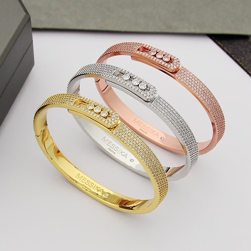 [LUXE]Move Noa Full Pavé Diamond Bangle Bracelet