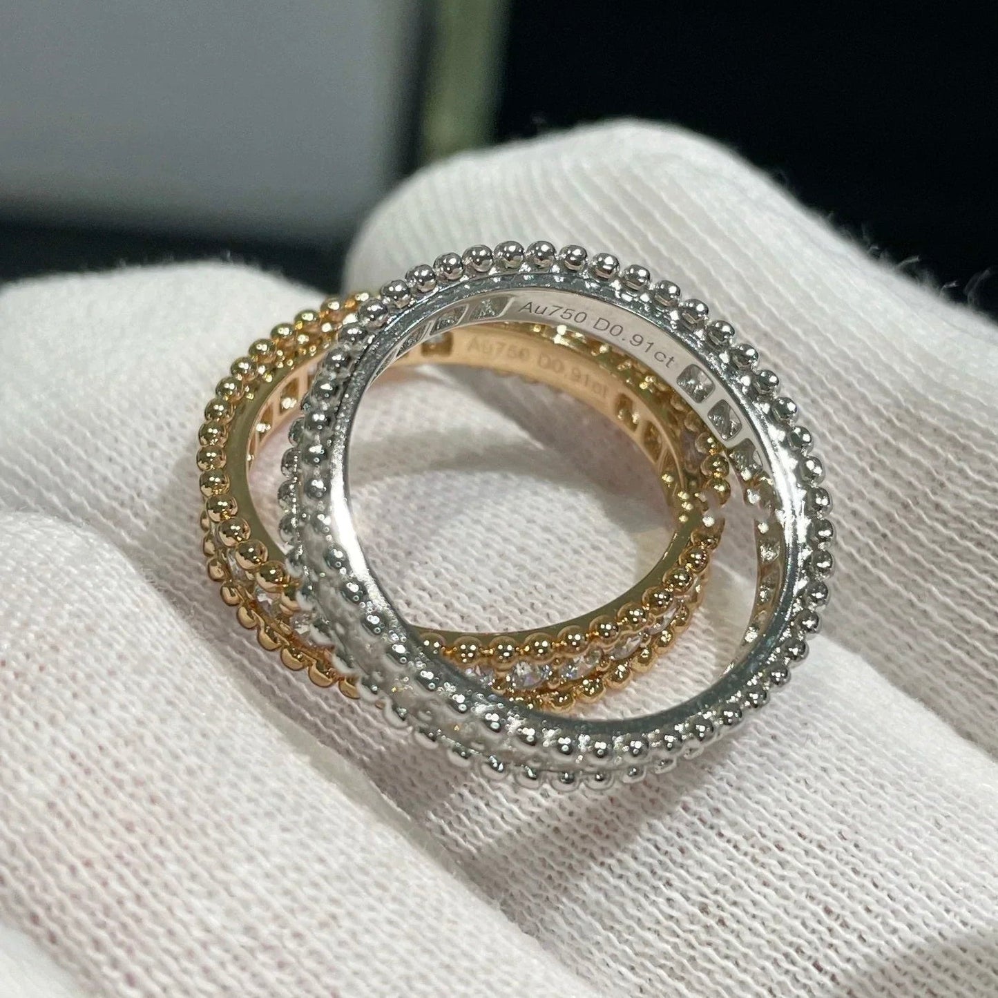 [LUXE]PERLEE DIAMOND ROSE GOLD RING