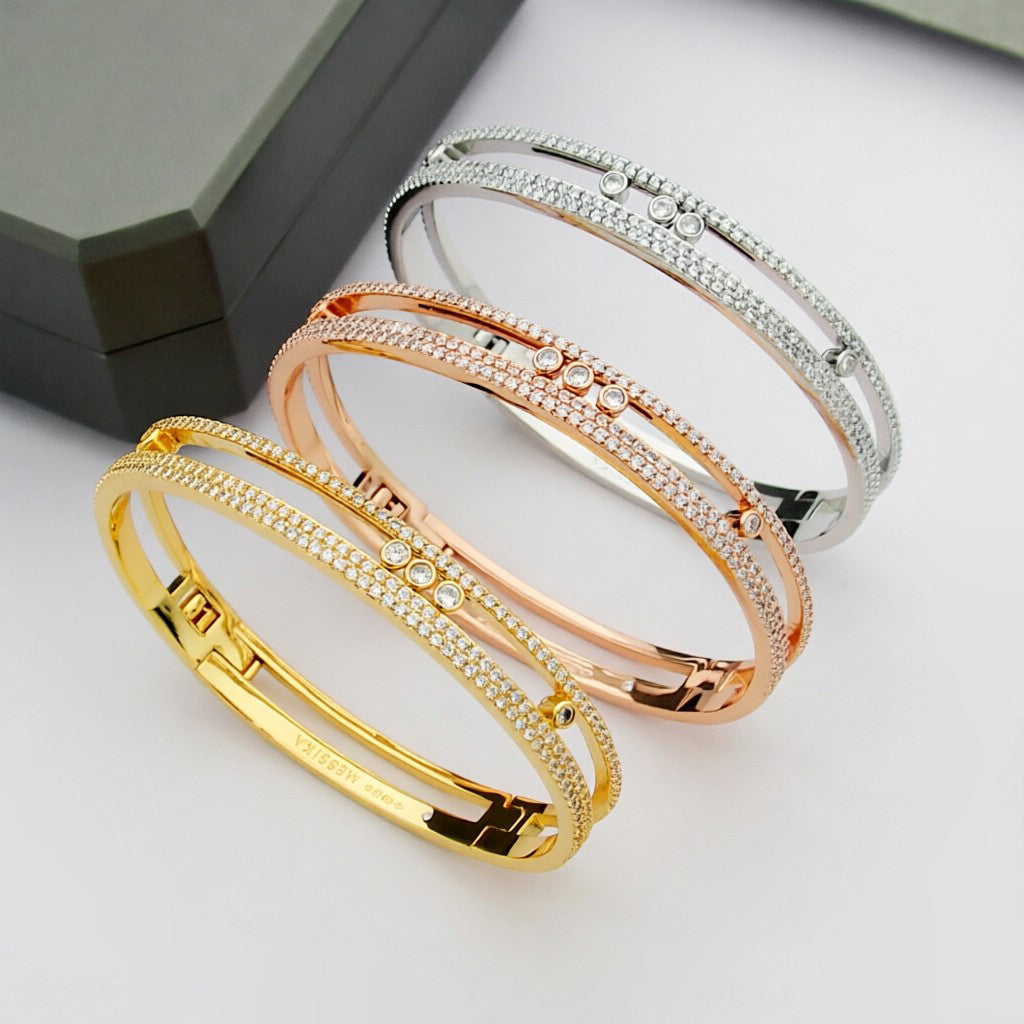 [LUXE]Move Romane pavé bangle