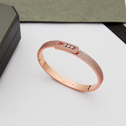 [LUXE]Move Noa Full Pavé Diamond Bangle Bracelet