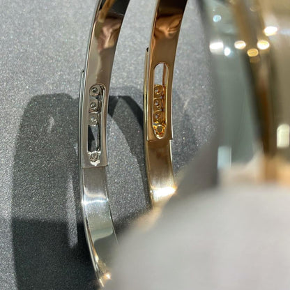 [LUXE]Move Noa Rose Gold Pavé Diamond Bangle Bracelet