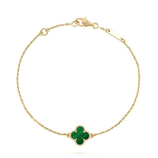 [LUXE]CLOVER BRACELET MALACHITE 1 MOTIF