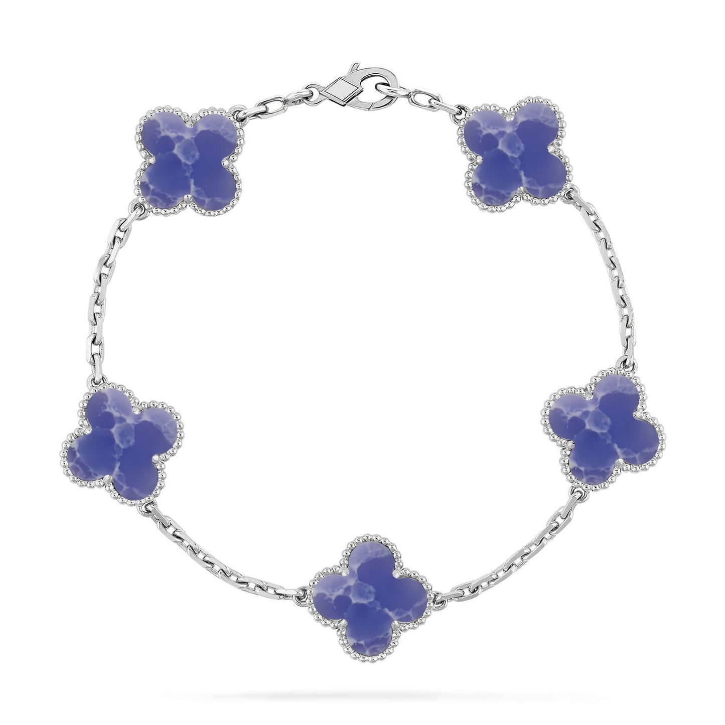[LUXE]CLOVER 5 MOTIF BLUE VEINS BRACELET COLLECTION