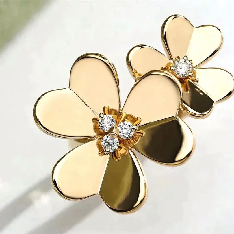 [LUXE]CLOVER COMOS GOLD DIAMOND RING