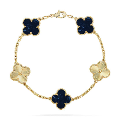 [LUXE]CLOVER 5 MOTIF PIETERSITE BRACELET COLLECTION
