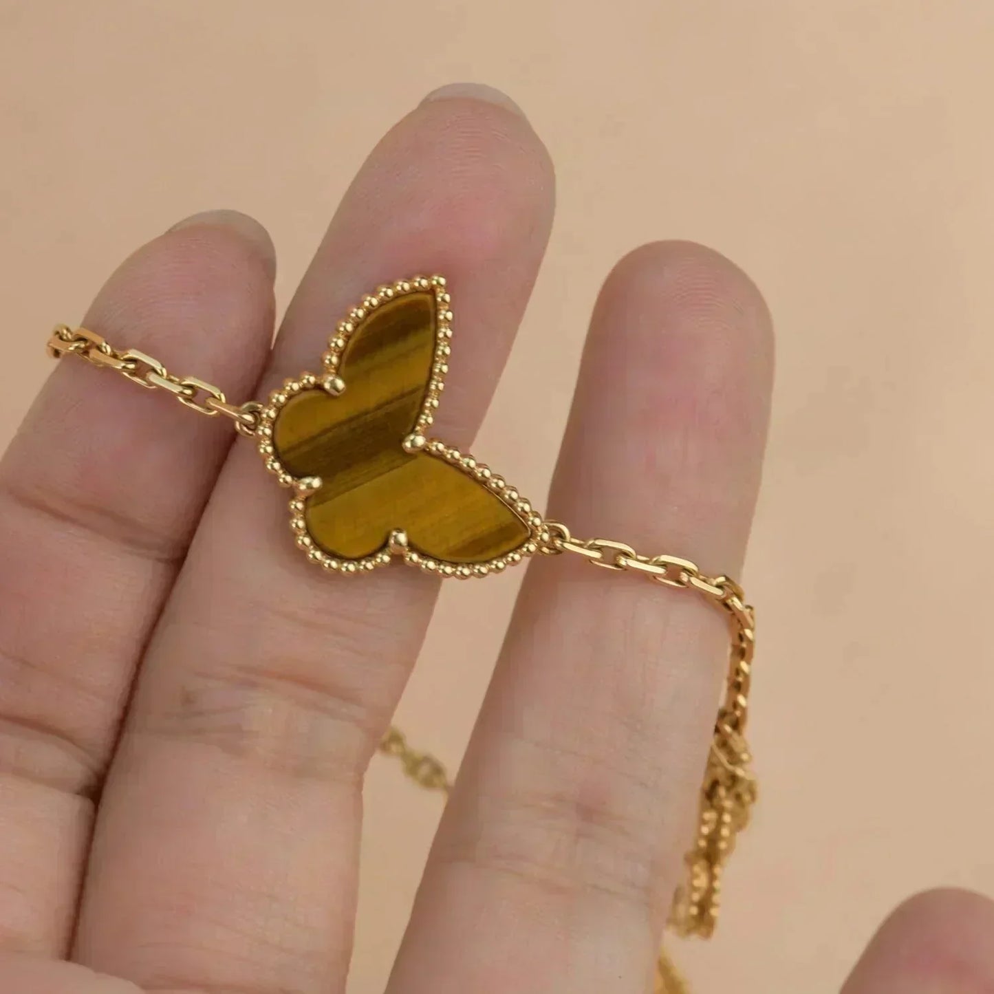 [LUXE]LUCKY SPRING 5 MOTIF GOLD BRACELET