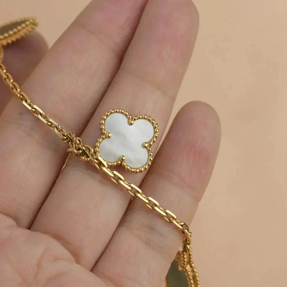[LUXE]LUCKY SPRING 5 MOTIF GOLD BRACELET