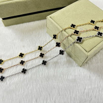 [LUXE]CLOVER 6 MOTIF  ONYXS BRACELET