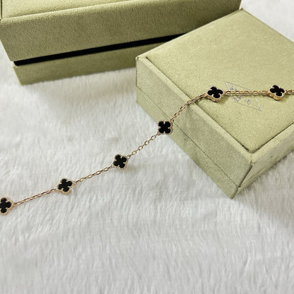 [LUXE]CLOVER 6 MOTIF  ONYXS BRACELET