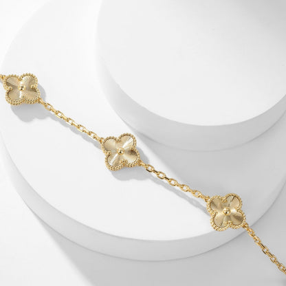 [LUXE]CLOVER 10 MOTIFS LASER NECKLACE