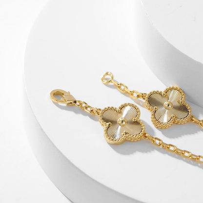 [LUXE]CLOVER 10 MOTIFS LASER NECKLACE