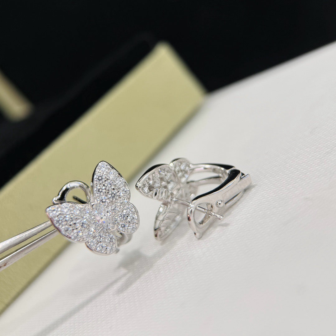 [LUXE]BUTTERFLY ALL DIAMOND EARRINGS