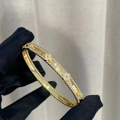 [LUXE]CLOVER BRACELET 4MM DIAMONDS