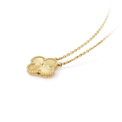 [LUXE]CLOVER 15MM LASER NECKLACE
